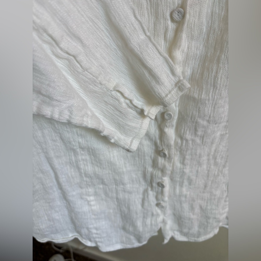 Eileen Fisher linen top - Picture 4 of 7